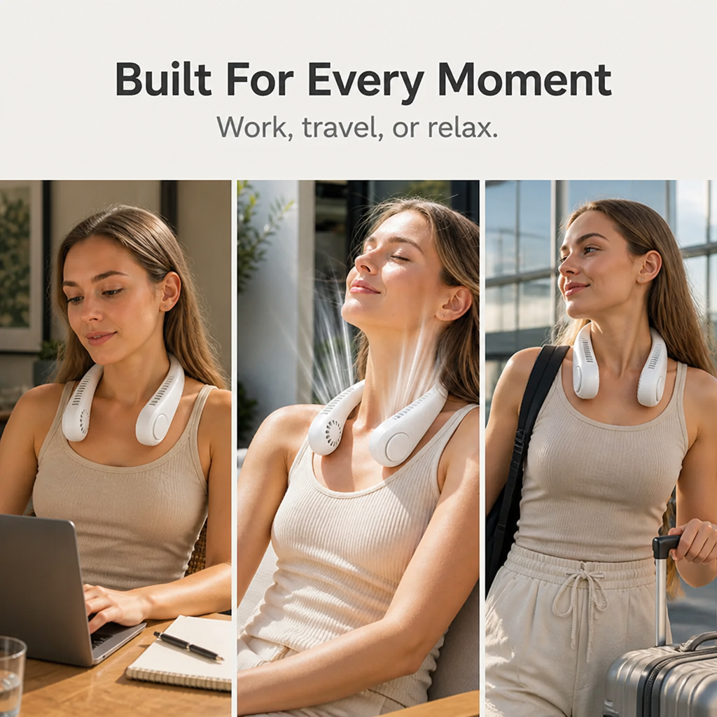 BreezeFlow™ — Unleash Instant, All-Day Freedom from Sweat and Heat
