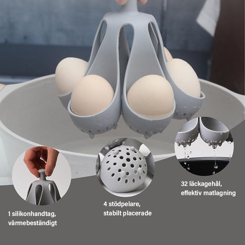 Silicone Egg Cooker for Perfectly Boiled Eggs – Stress-Free Cooking