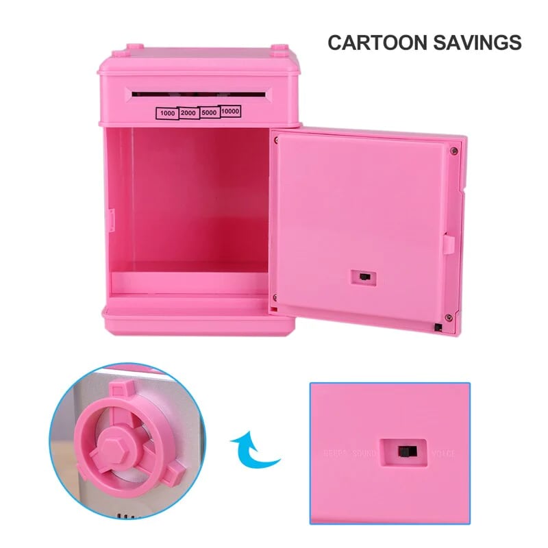 Mini Piggy Bank - Safeguards Pocket Money and Turns Saving into Fun Adventure for Kids