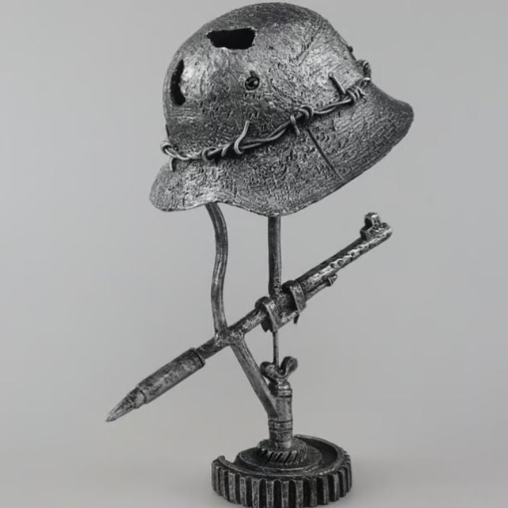Vintage Helmet Lamp - Illuminate Your Home with Historical Charm