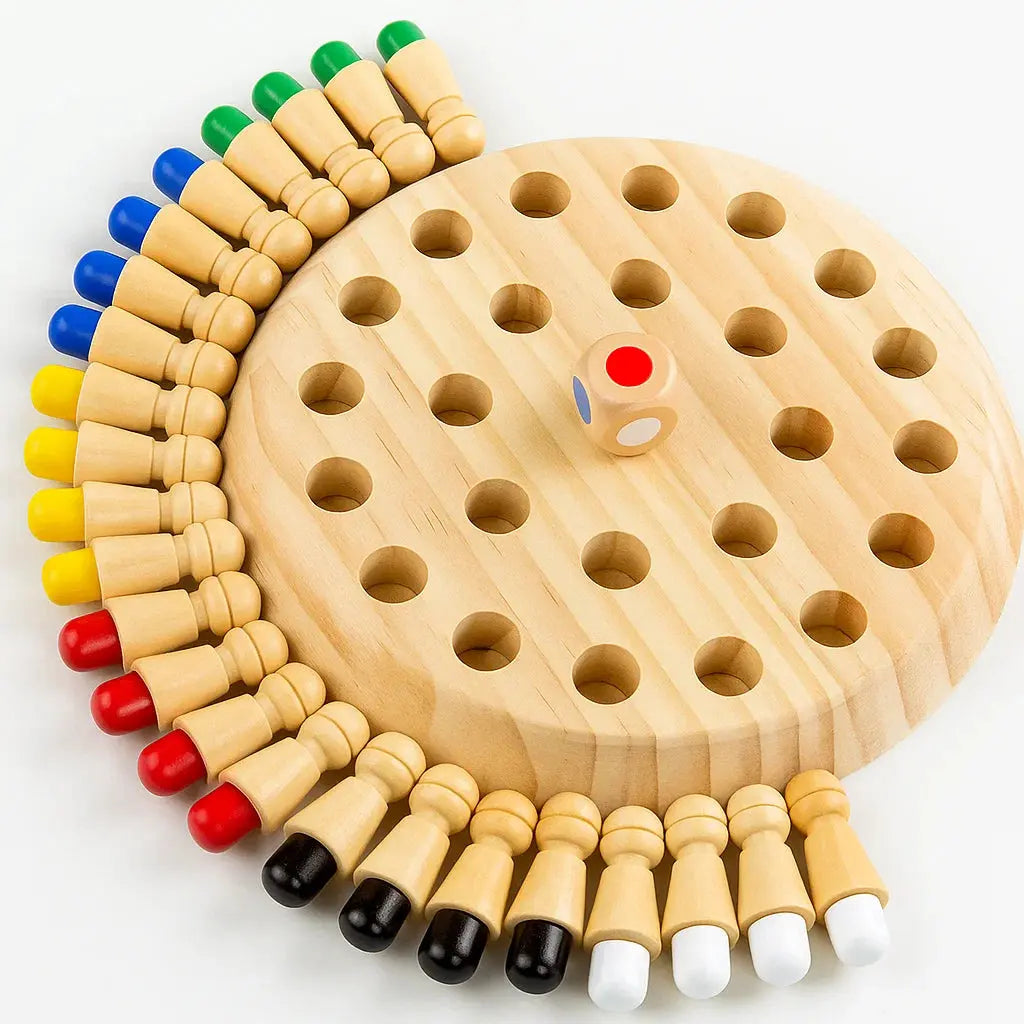 Wooden Memory Challenge — Brain Exercise to Enhance Memory and Coordination