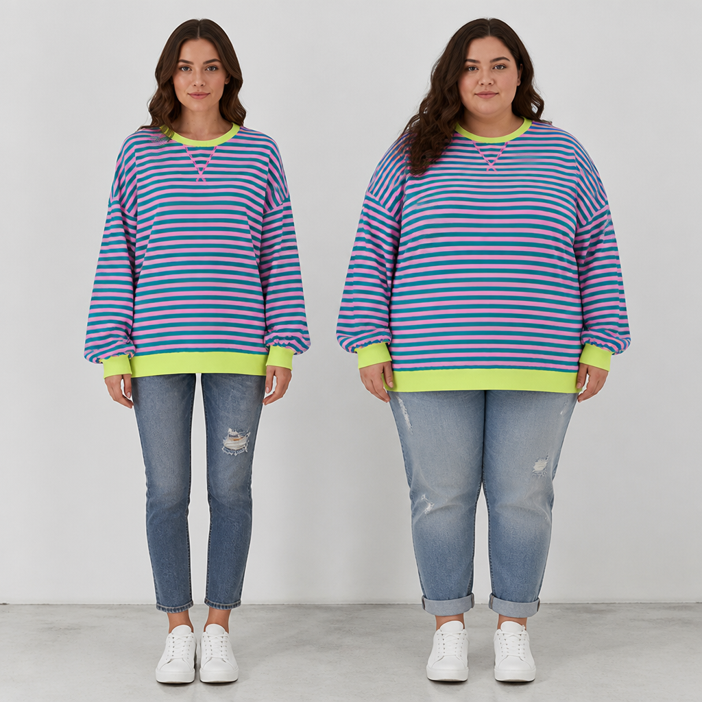 LuminaSoft™ Casual Long Sleeve Striped Shirt — Wrap Yourself in All-Day Softness and Timeless Style