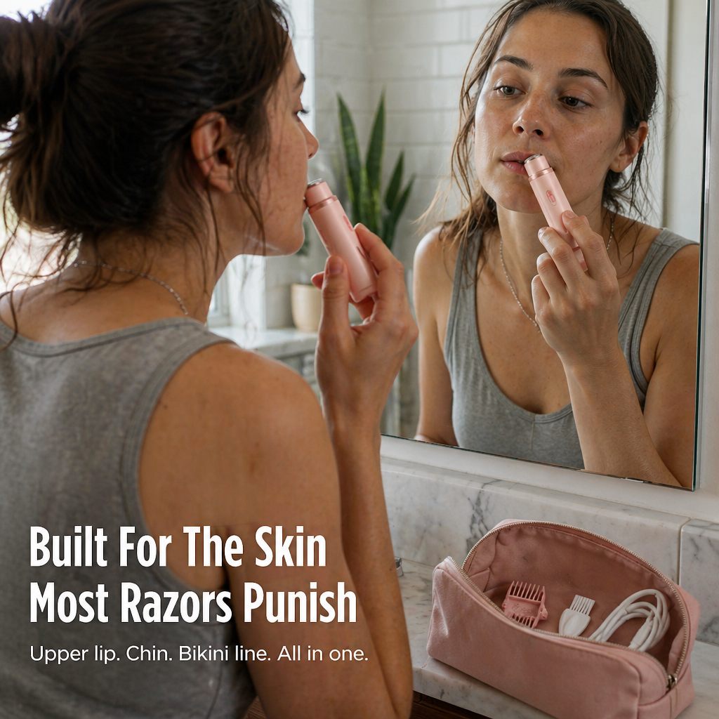2-in-1 Women's Shaver for Face and Body - Radiance Glide
