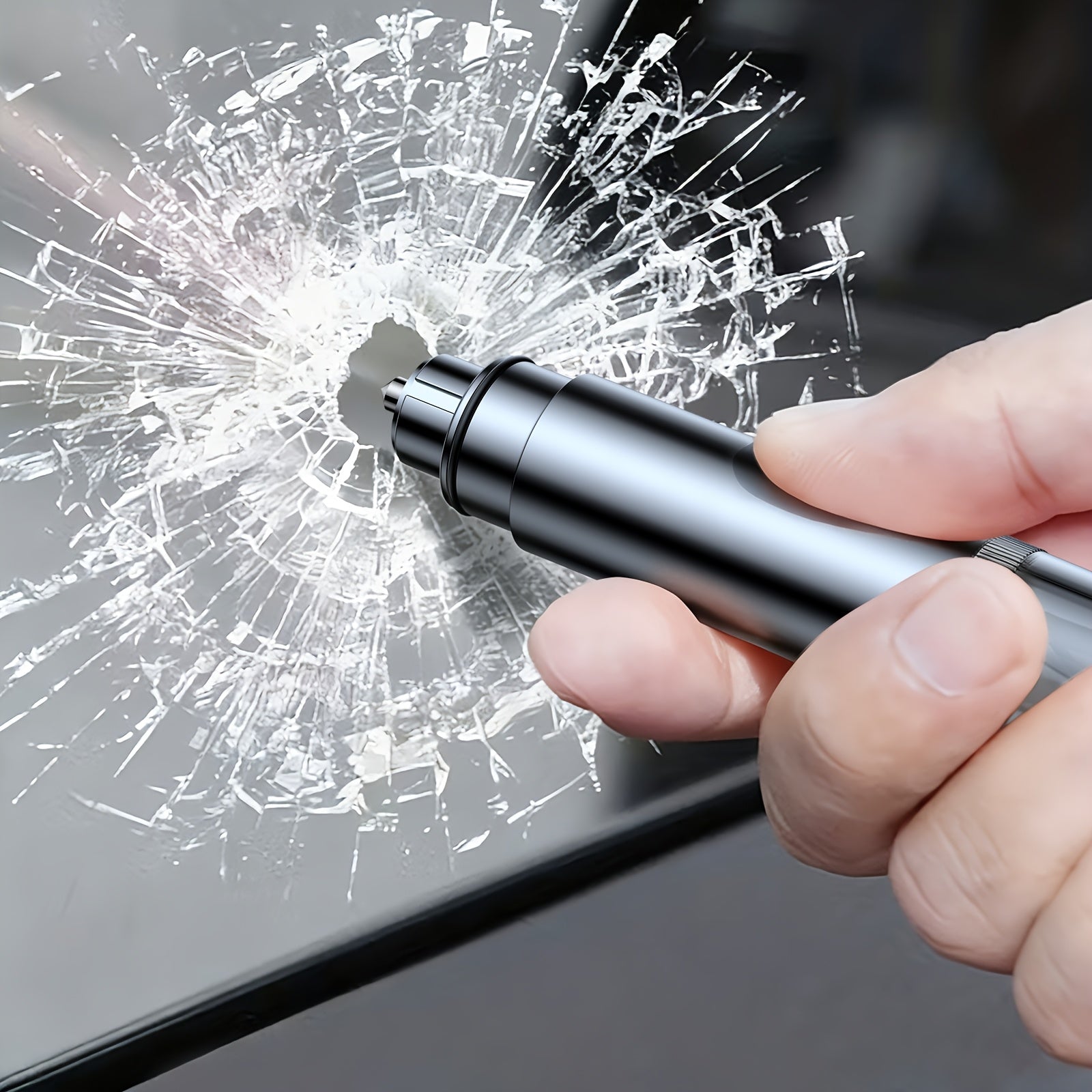 Emergency Car Rescue Hammer with Seatbelt Cutter