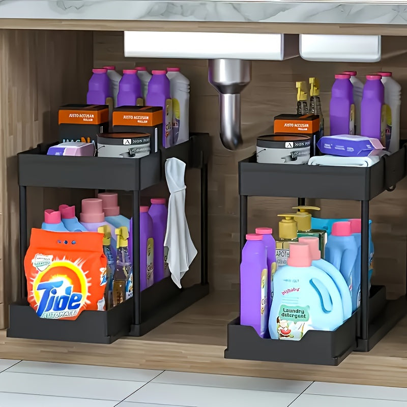 Expandable Under-Sink Cabinet Organizer