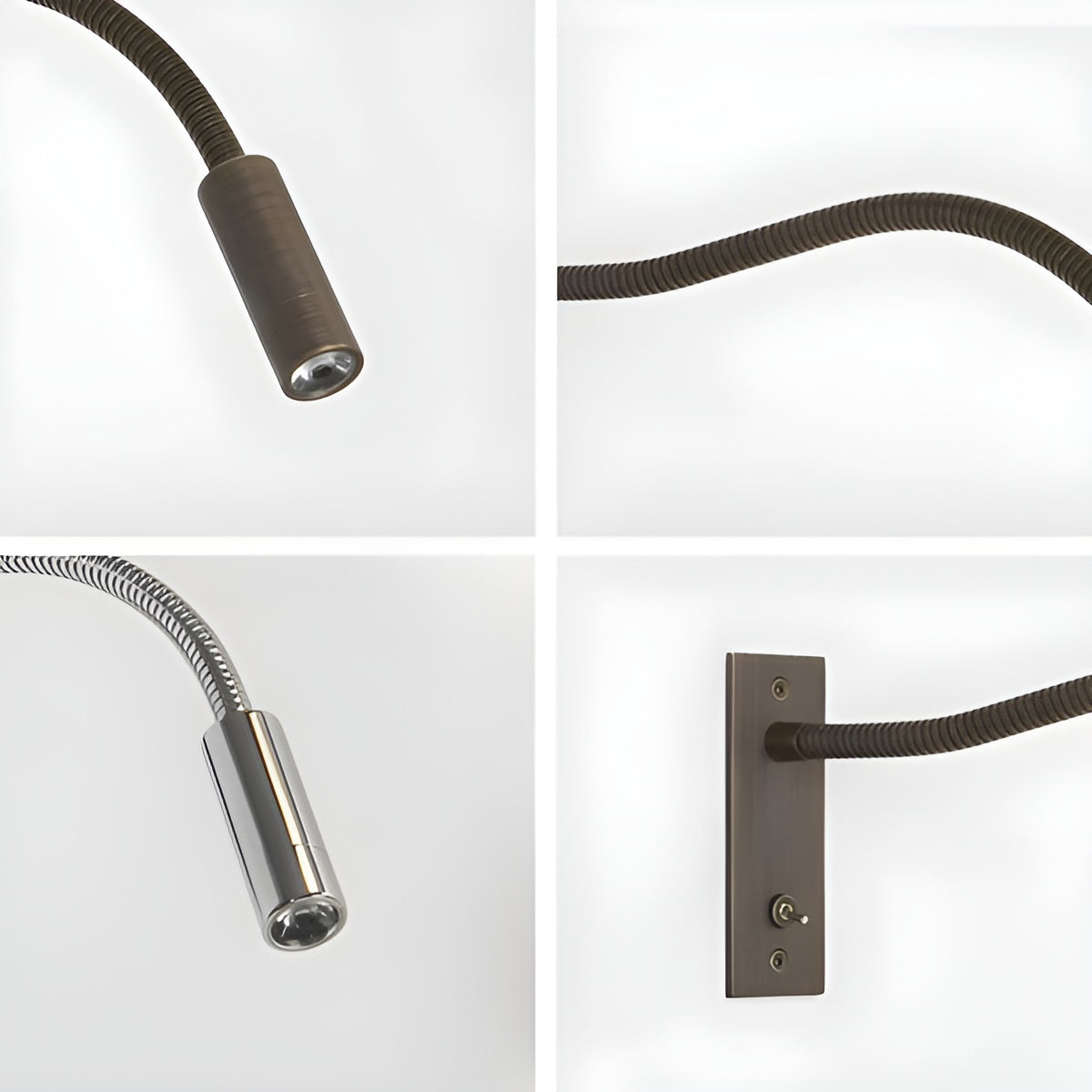 Adjustable Gooseneck Wall Light – Reading Lamp for Bed and Sofa