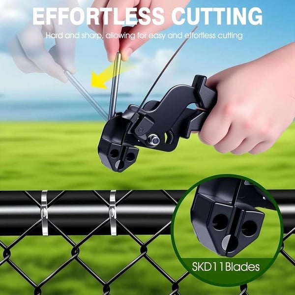 Stainless Steel Cable Tie Gun with Metal Fasteners
