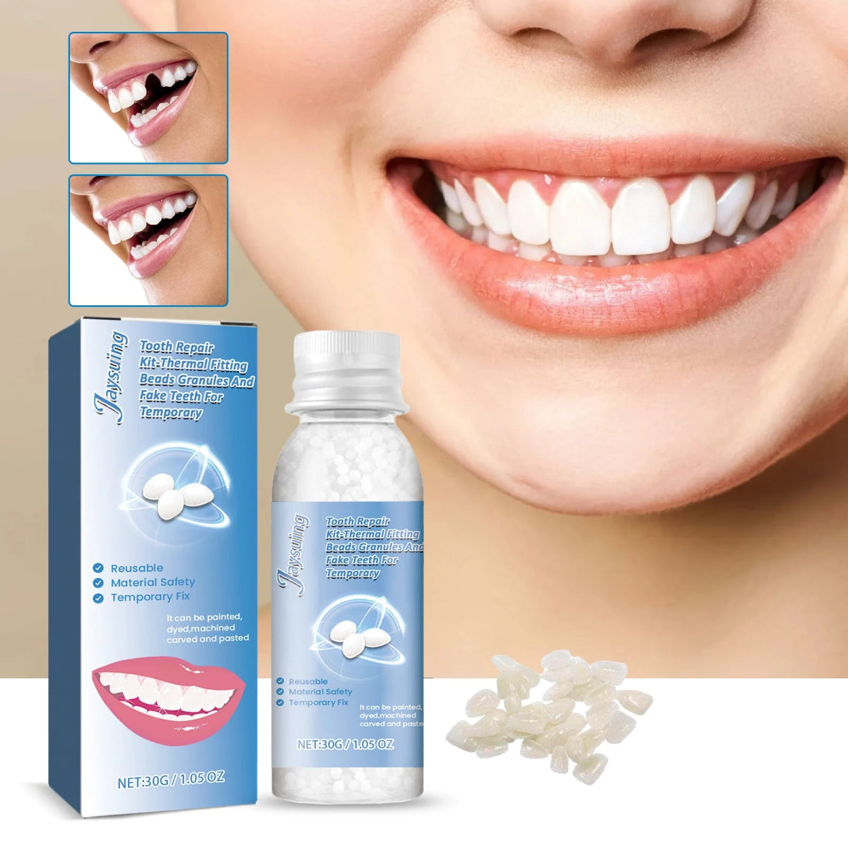 InstantSmile™ — Confidently Fill Gaps and Shine Bright Anywhere, Anytime