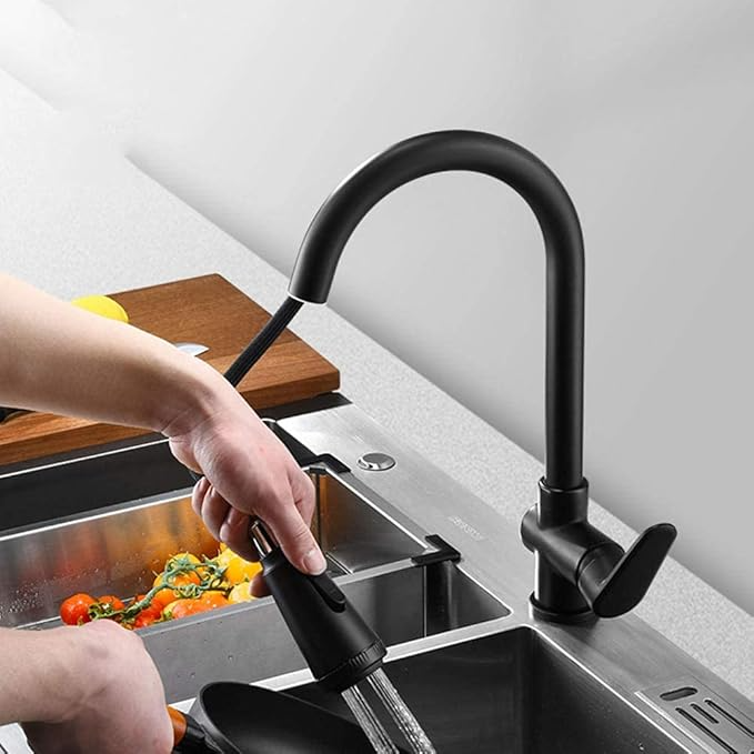 Pull-Out Sprayer Kitchen Faucet for Convenient Sink Access