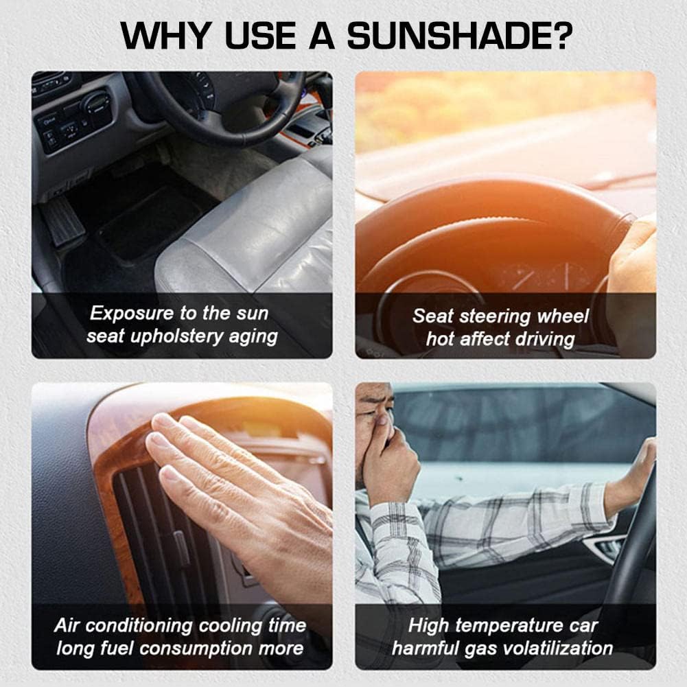 1+1 FREE | SunShield Pro™ Windshield Sunshade, Foldable Sun Protection