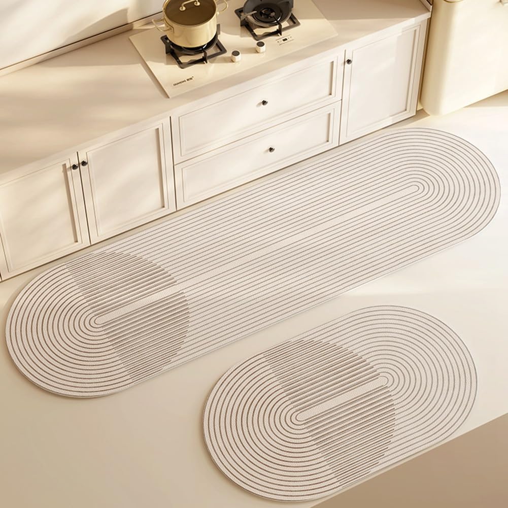 Absorbent and Washable Non-Slip Mat Set