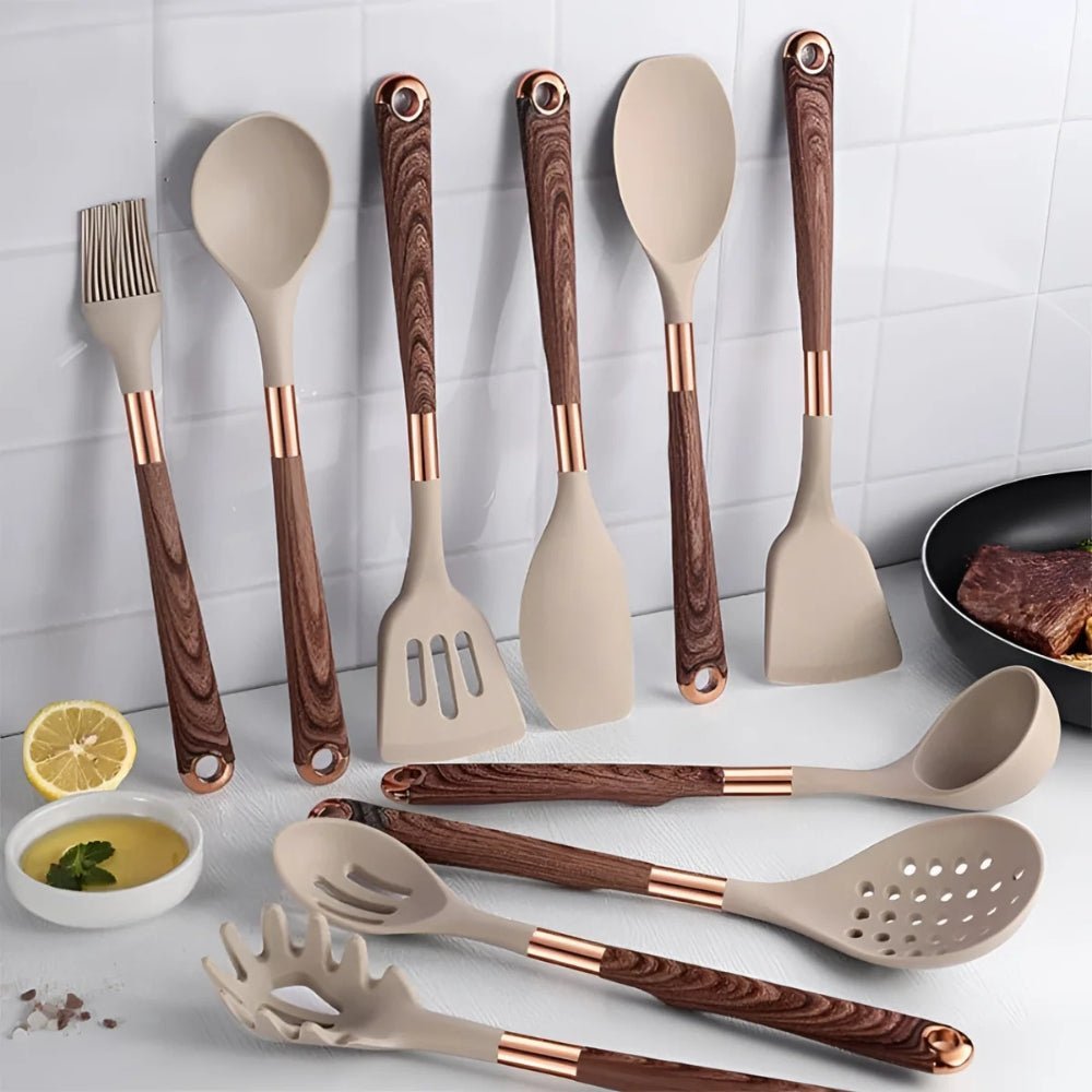Silicone Kitchen Utensil Set – Scratch-Free Cooking Comfort and Protection