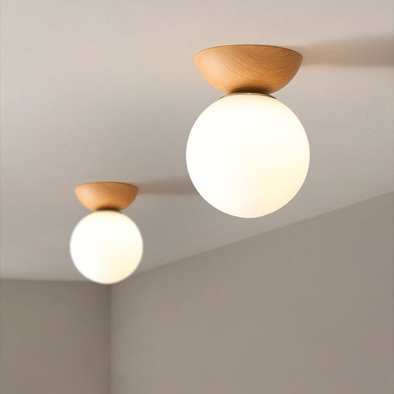 Glass Sphere Ceiling Lamp