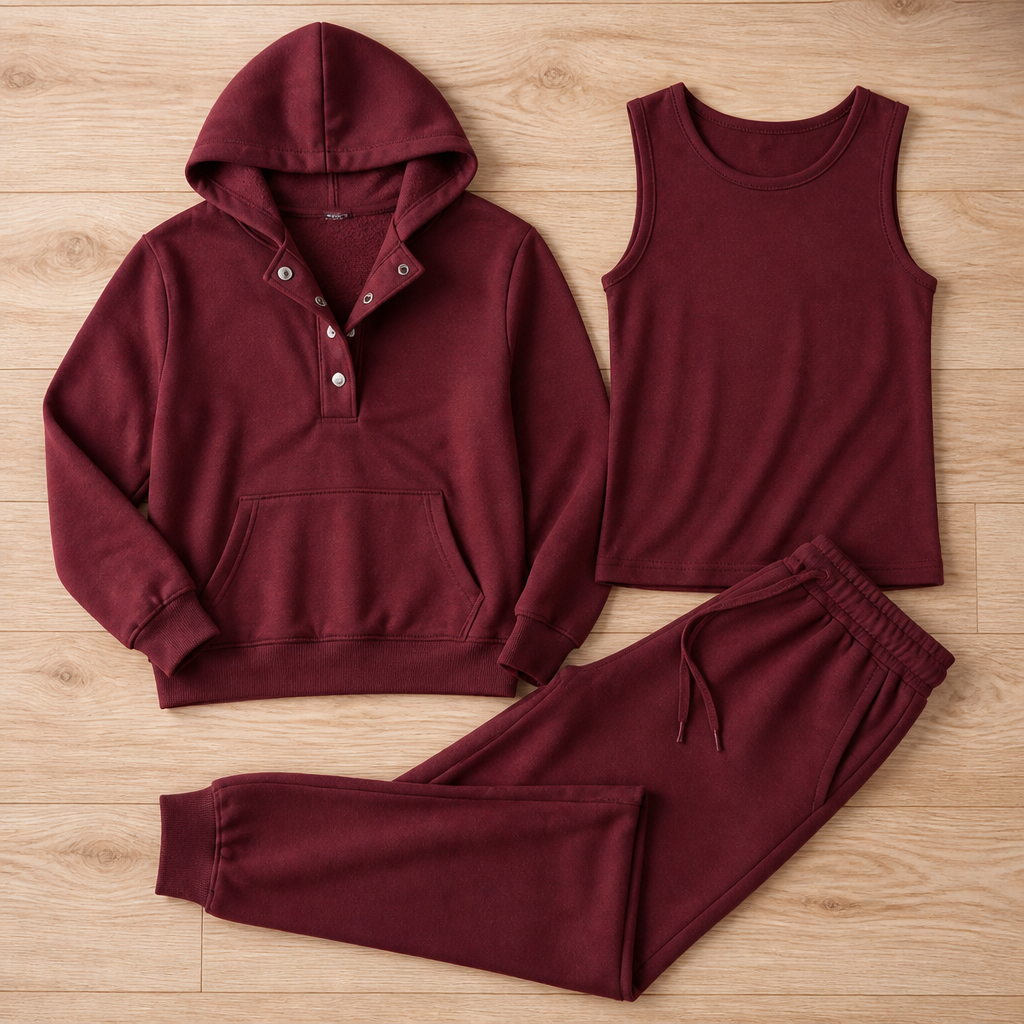 Versaform™ 3-Piece Sweatshirt Set — Slip Into Unmatched Comfort and Effortless Style All Day Long