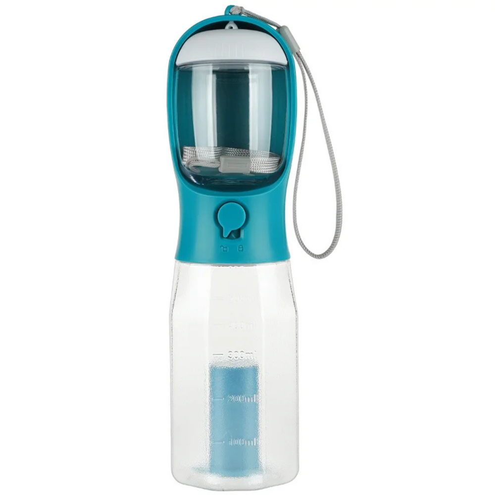 3-in-1 Dog Water Bottle with Food Container