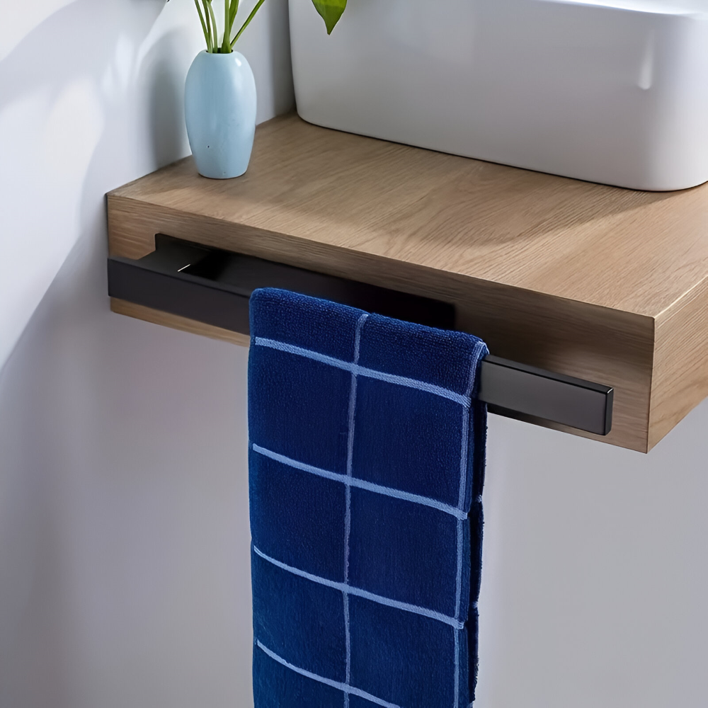 Towel Rack | Adhesive Wall-Mounted | Stainless Steel Water-Resistant | BathLine