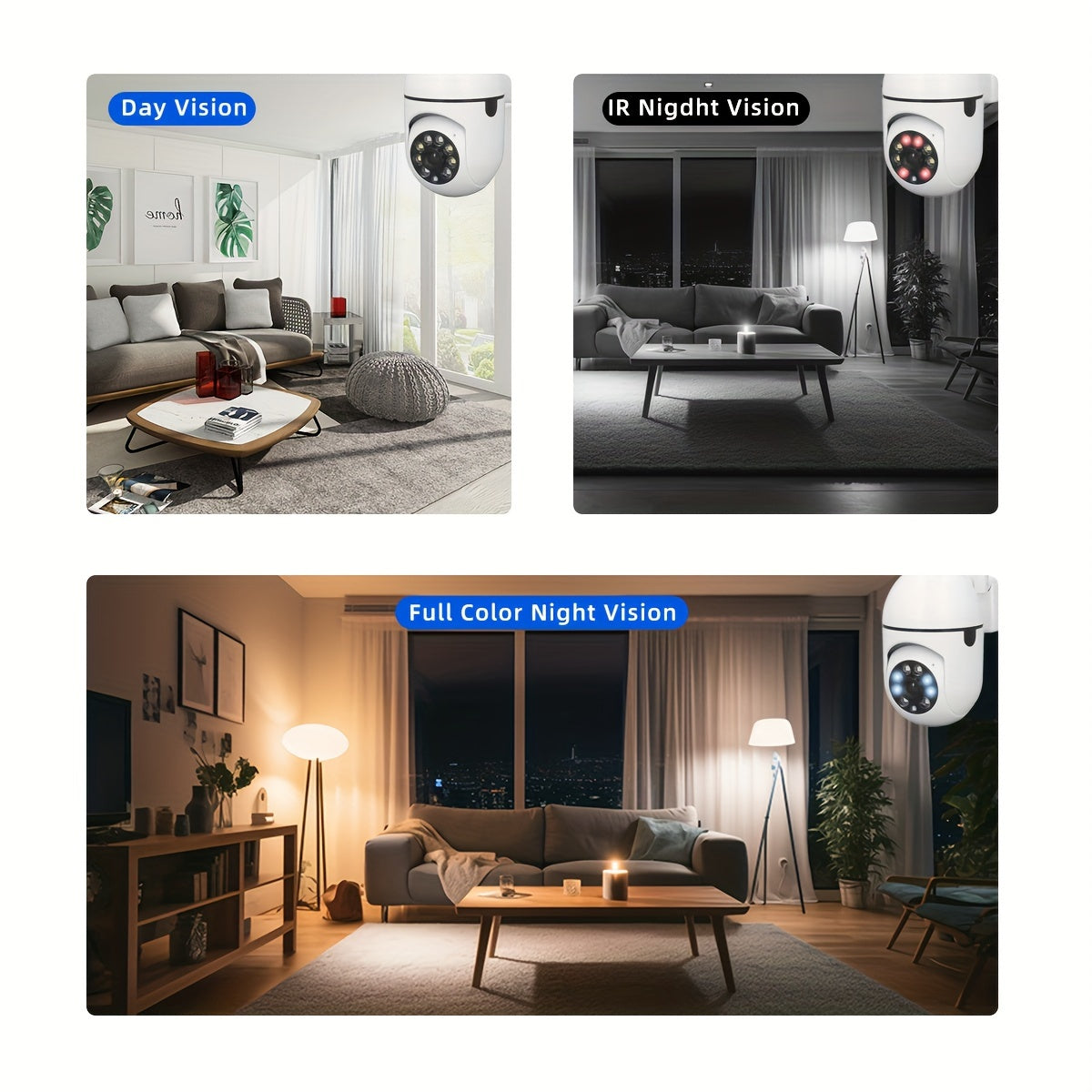 2.4 GHz PTZ WiFi Security Camera