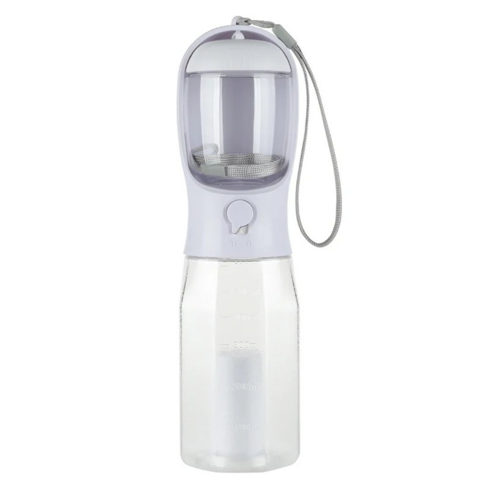 3-in-1 Dog Water Bottle with Food Container
