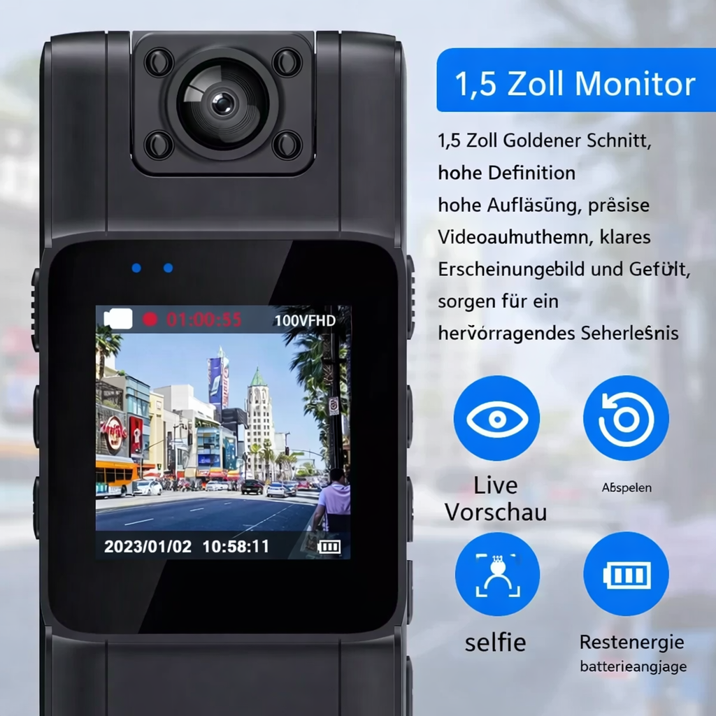 Compact Camera | 4K Video | Swivel Lens | SecureCam