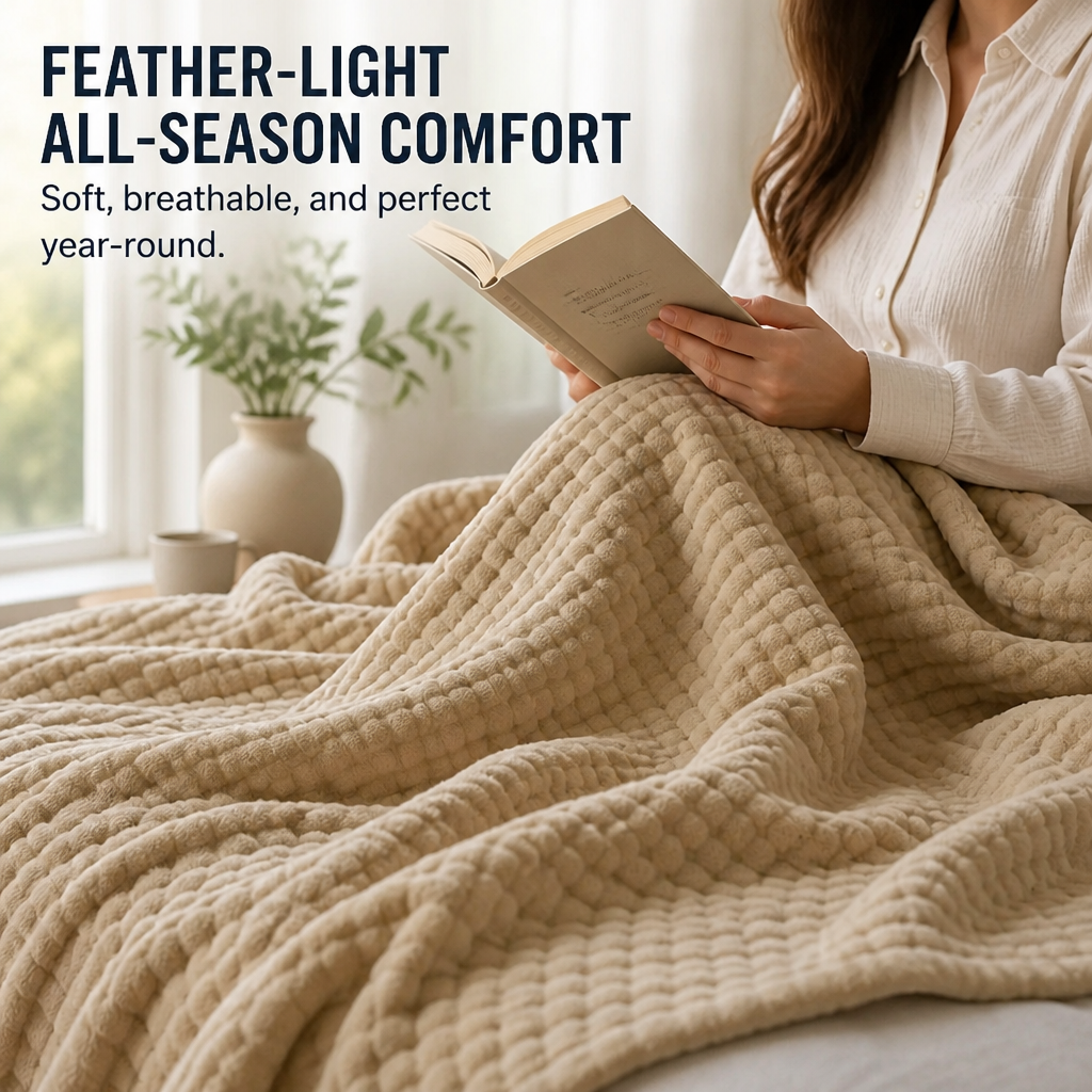 Arlynva™ Blanket — Feel Weightless Comfort That Keeps You Perfectly Cozy All Year
