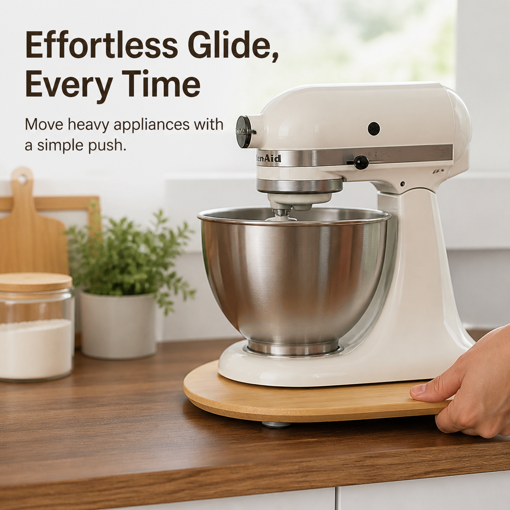 SlipFlow™ — Swivel, Slide & Reclaim Your Counter Without Lifting a Thing