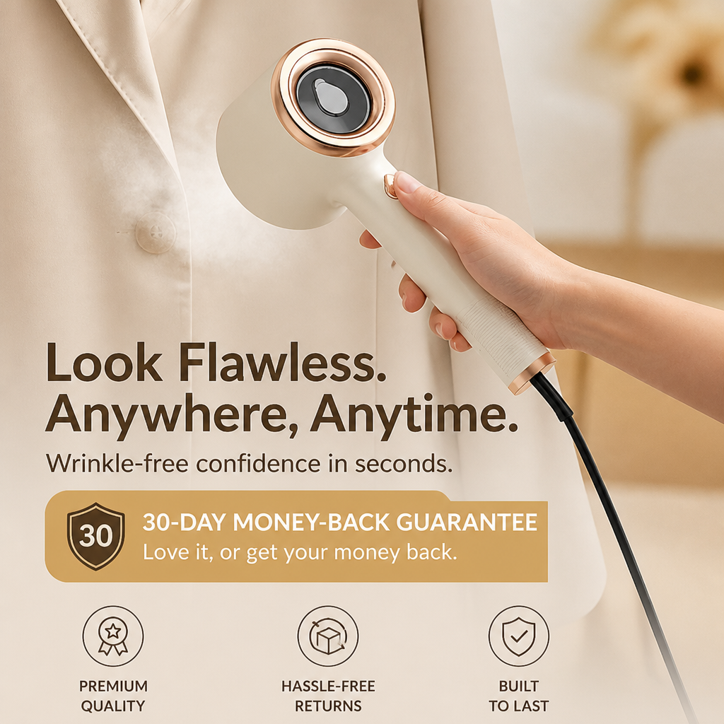SleekSteam™ — Steam, Dry-Press & Pack Wrinkle-Free Style in Seconds Anywhere