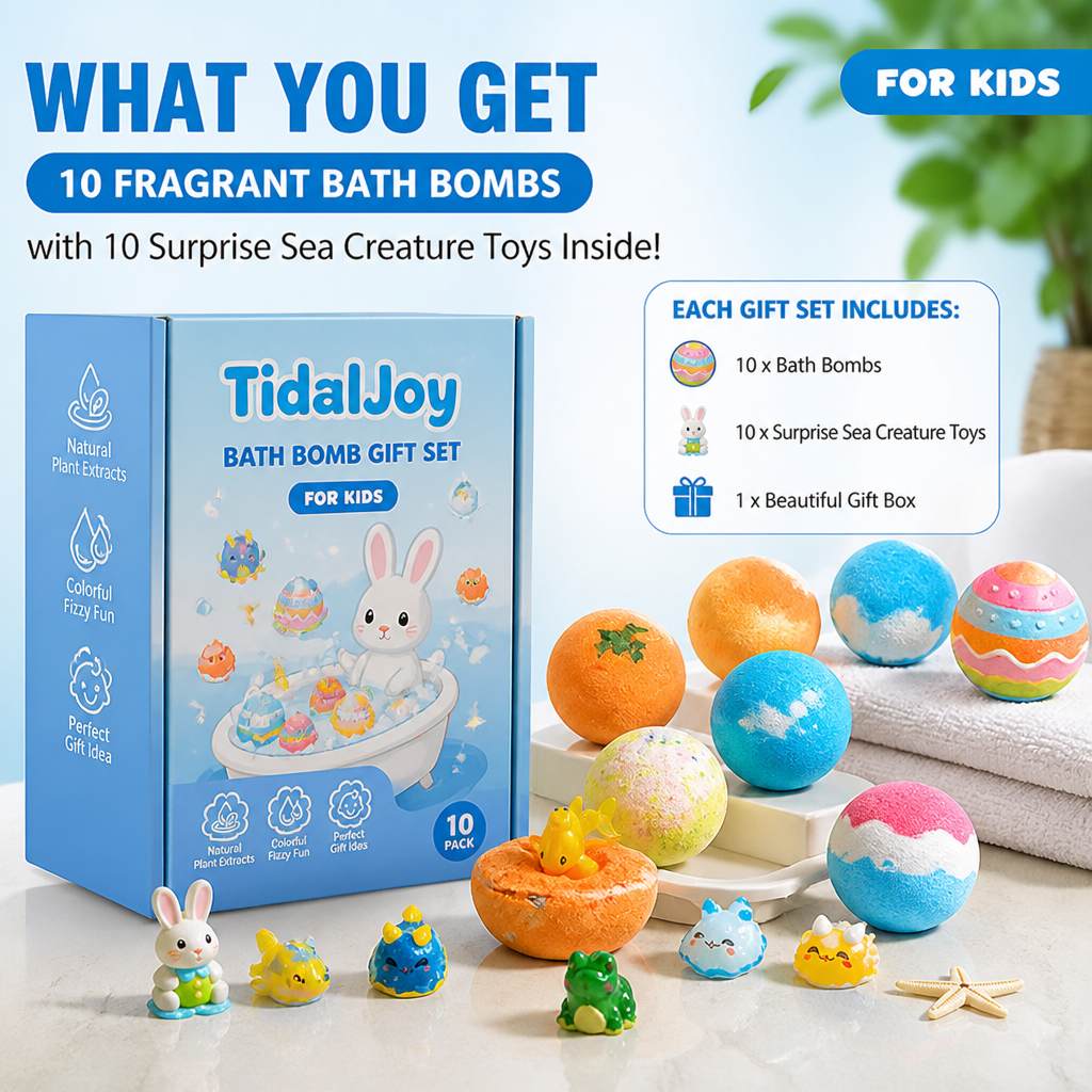 TidalJoy™ — Make Every Bath a Magical Escape Kids Beg For and Skin Loves