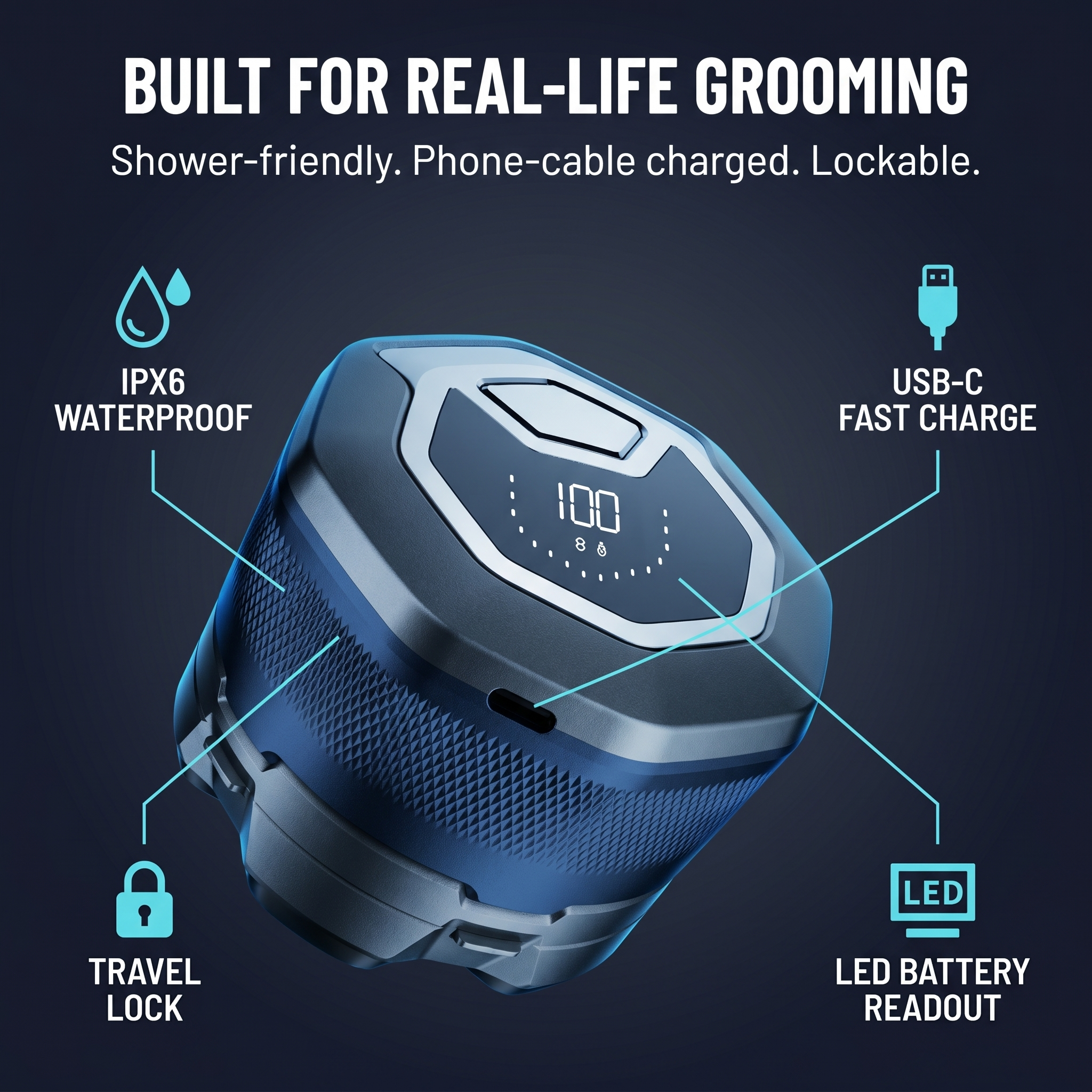 ApexGlide™ — Shave Your Whole Head Smooth in Under 3 Minutes Flat