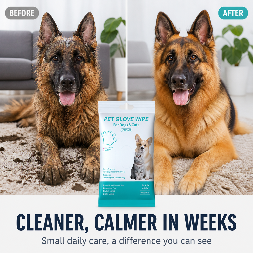 PurePaws™ Rinse-Free Mitts — Transform Bath Time Battles into Calm, Cuddle-Worthy Care