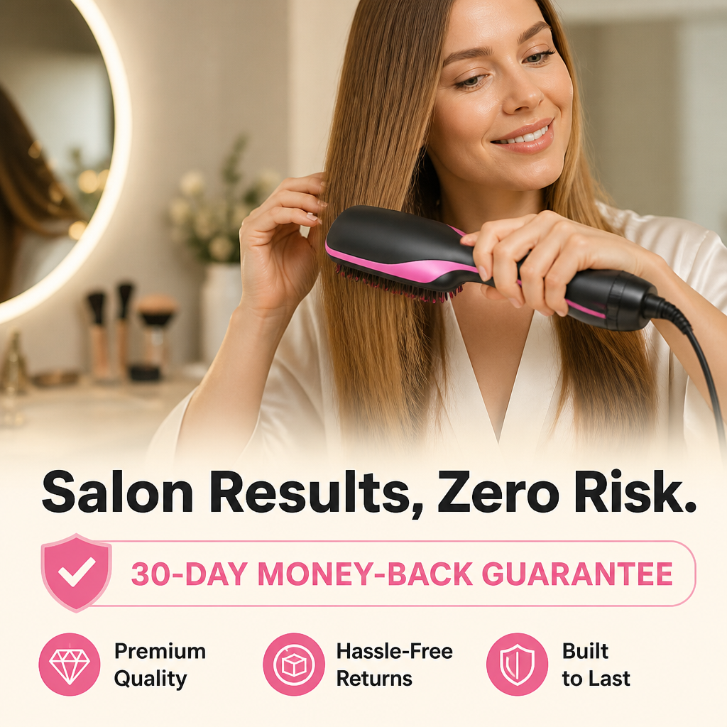 LumaSilk™ Ionic Styling Comb — Effortless Frizz-Free Shine That Commands Attention