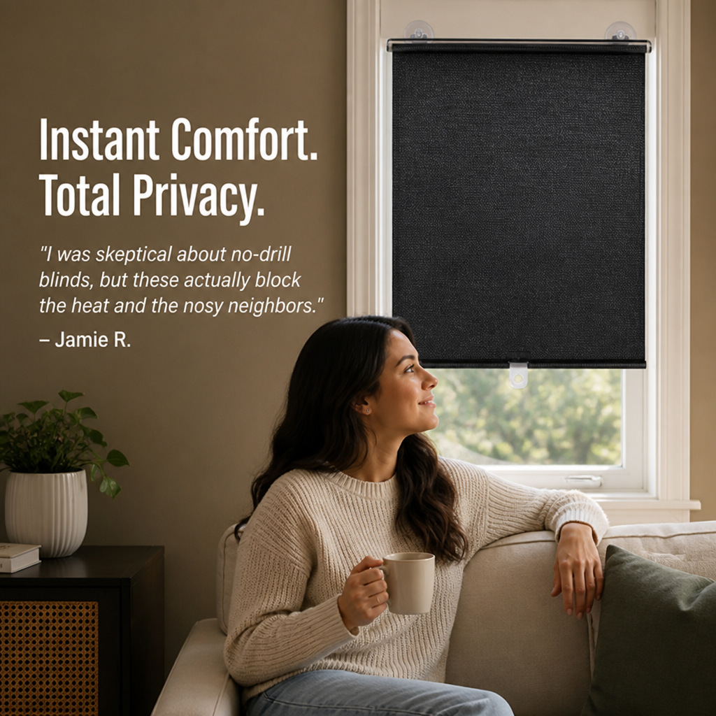 ShadeStream™ — Instantly Cool, Private Rooms Without a Single Drill