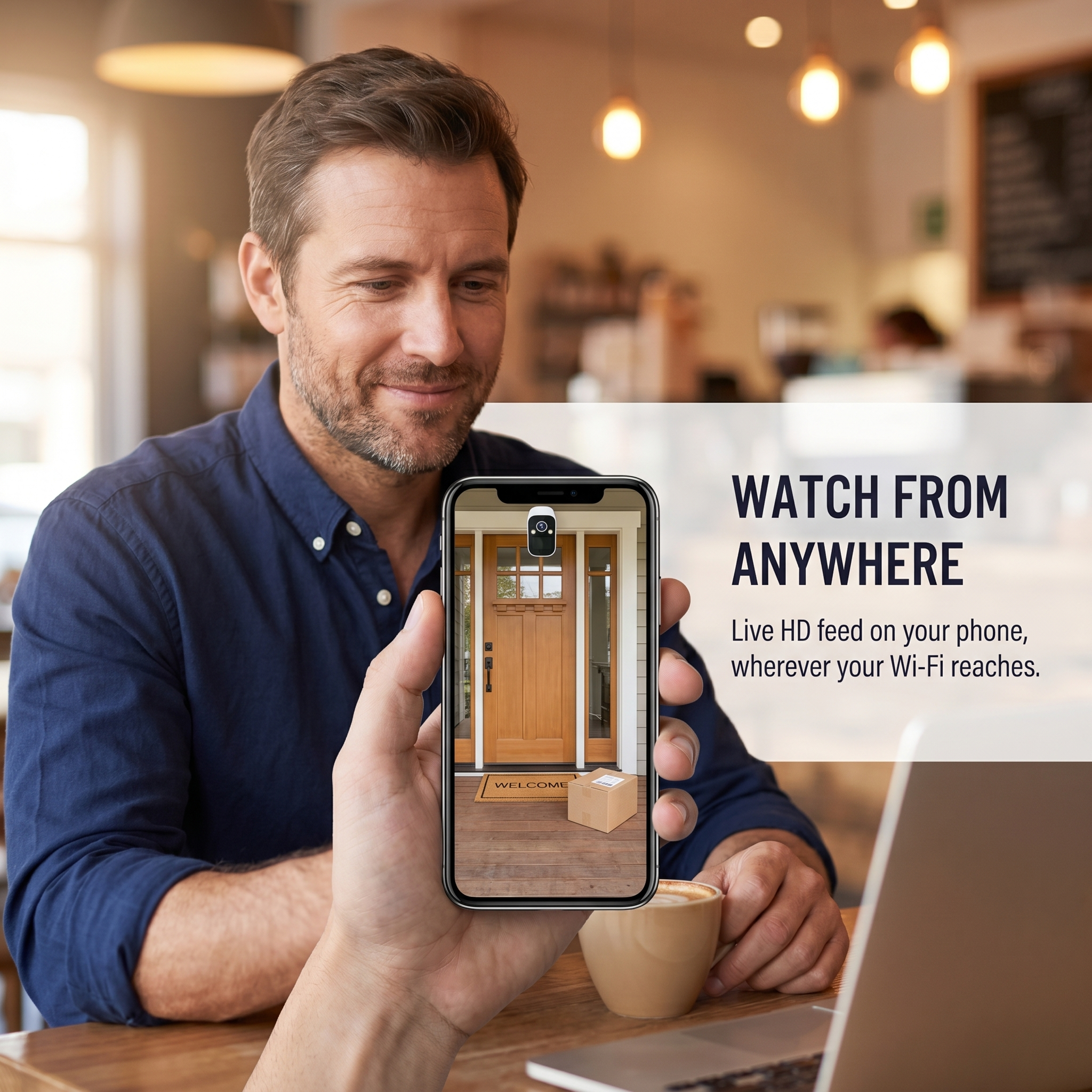 VigilantEye™ — Watch Every Visitor From Anywhere, No Wires or Monthly Bills
