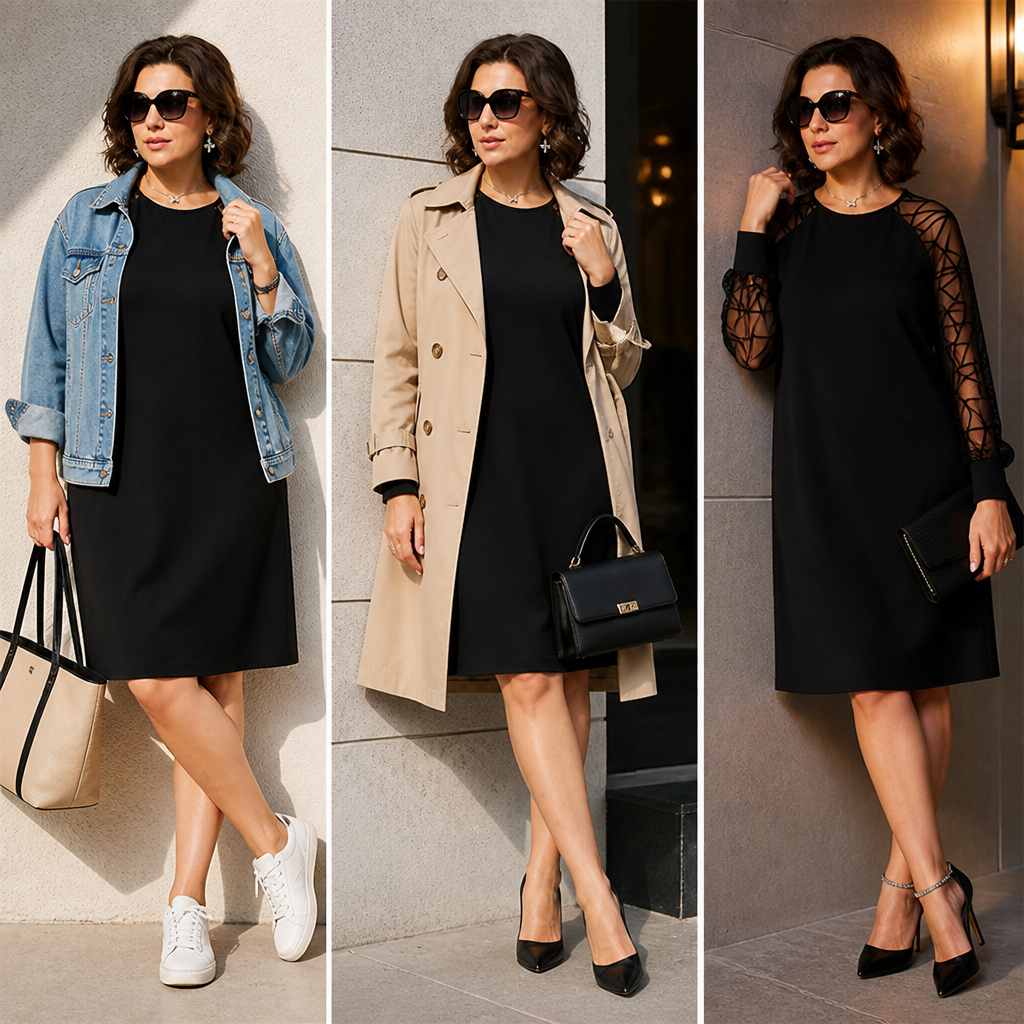 NoirViva™ Tunic Dress — Effortless Elegance That Moves with You All Day