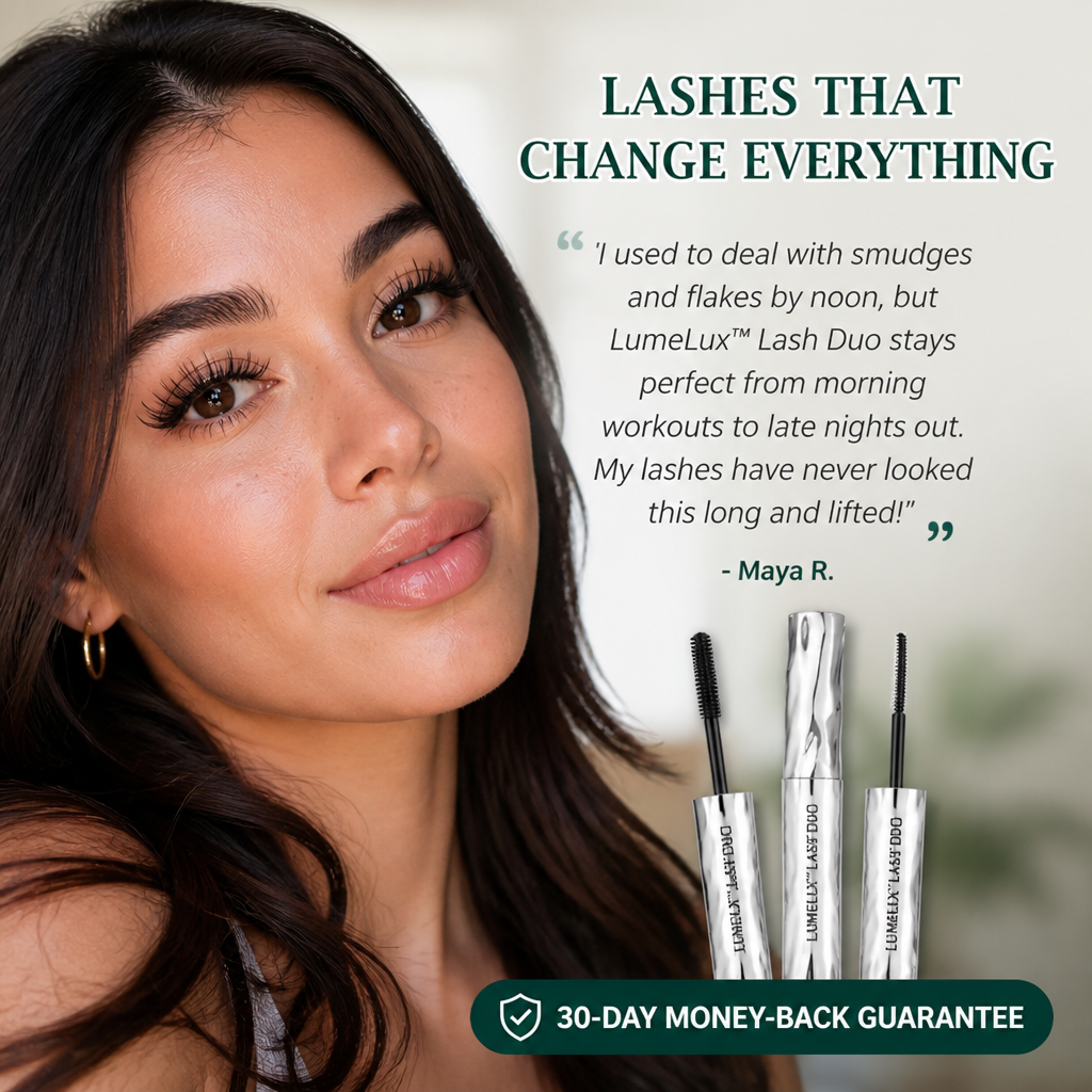 LumeLux™ Lash Duo — Lengthen, Lift & Hold Your Lashes 24 Hours, Clump-Free