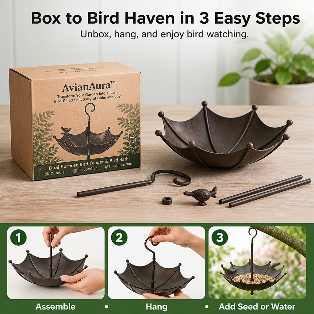 AvianAura™ — Transform Your Garden into a Lush, Bird-Filled Sanctuary of Calm and Joy