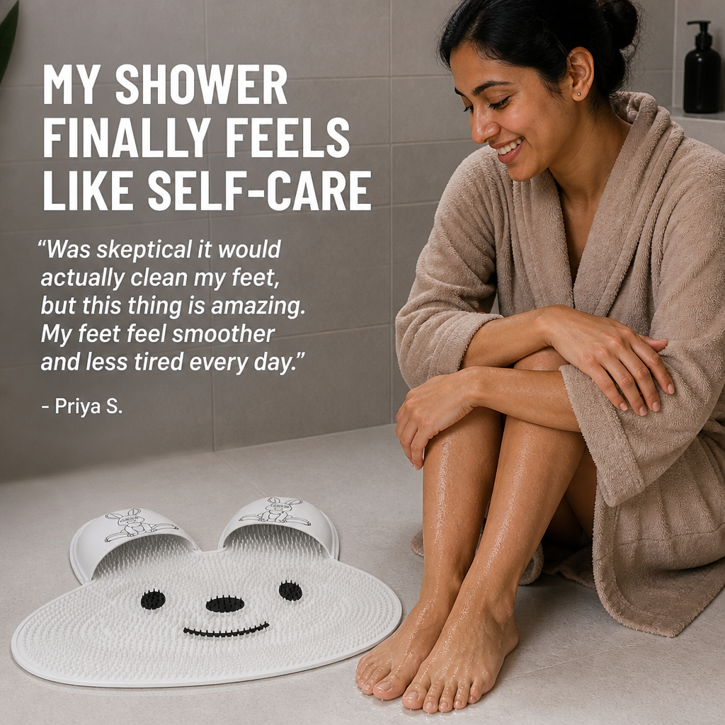 BunnyBounce™ — Transform Your Shower into a Luxurious Foot Renewal Escape