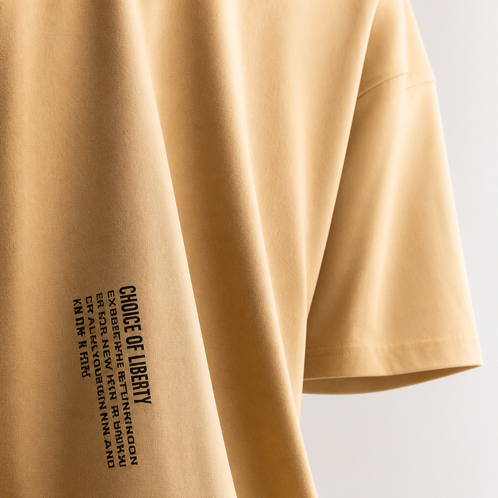 Vanguard™ – Relaxed Oversized Tee with Signature Script Detailing