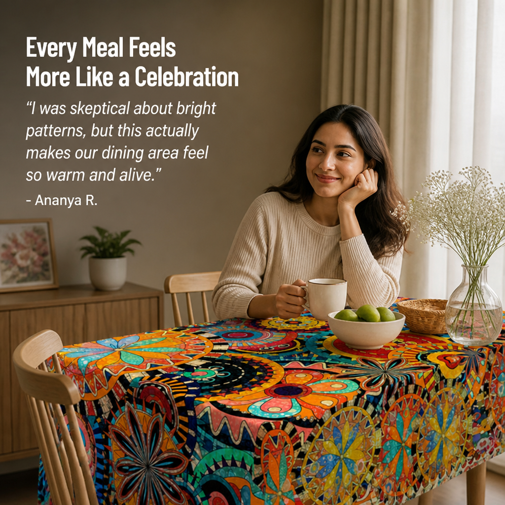 VivaLuxe™ — Brighten Every Meal With Wipe-Clean Boho Color That Never Fades