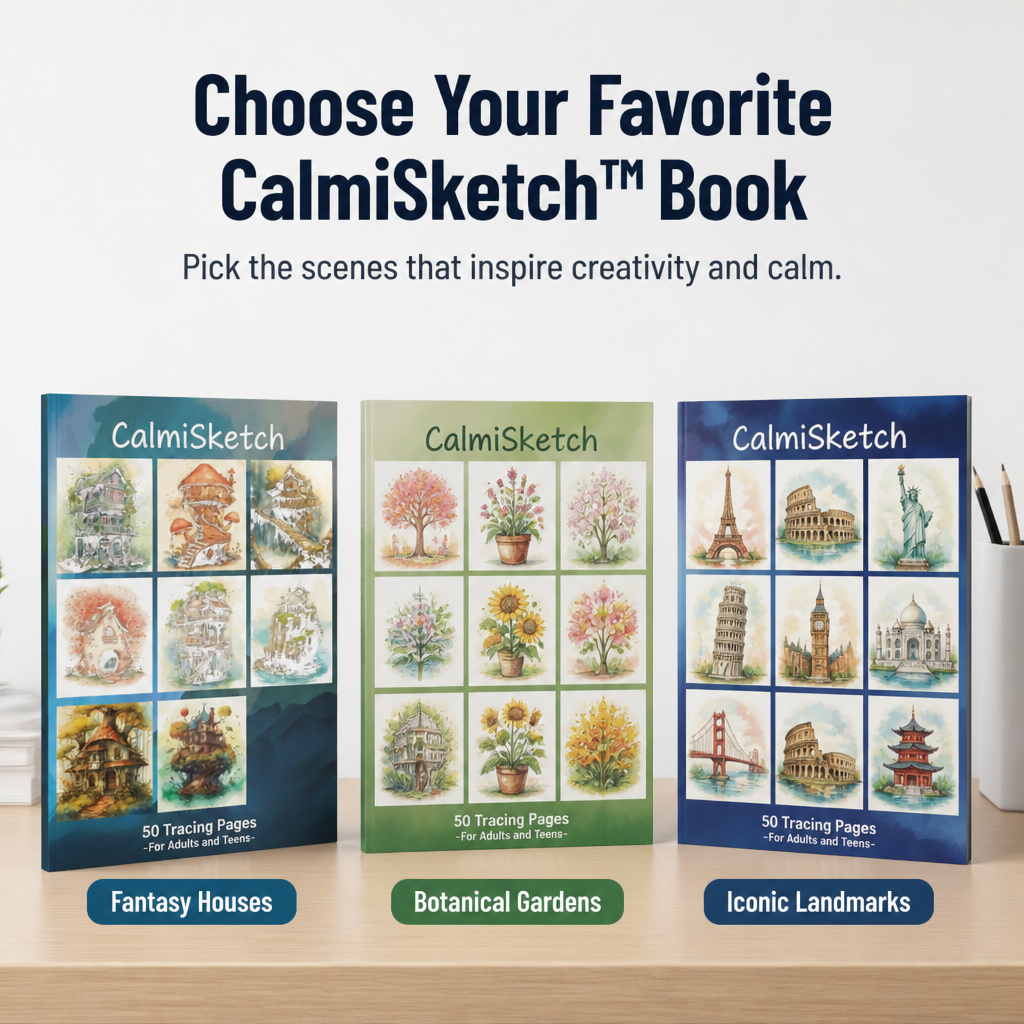 CalmiSketch™ — Calm Your Mind and Ignite Creative Joy with Every Trace