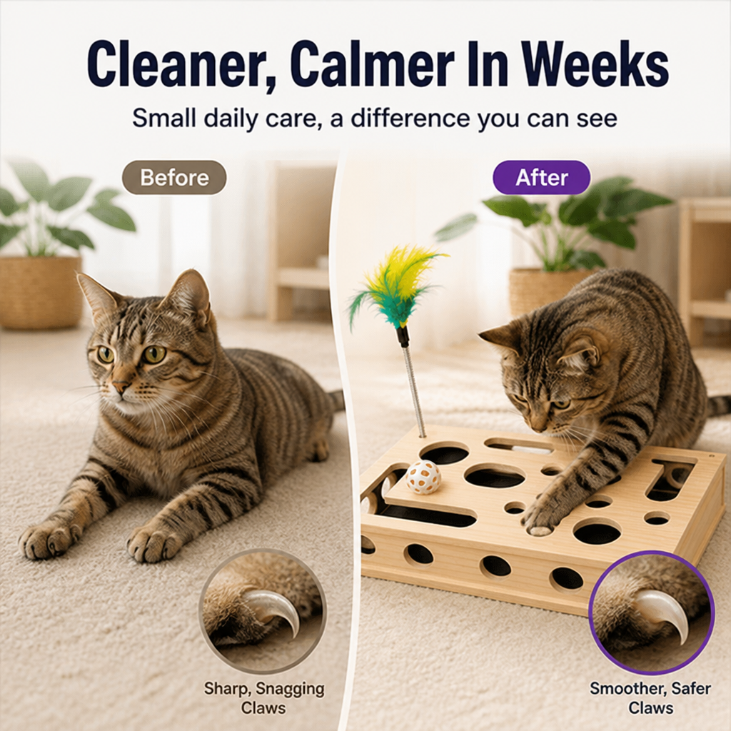 ClawMinder™ — Transform Nail Trims Into Calm, Playful Moments You Both Crave