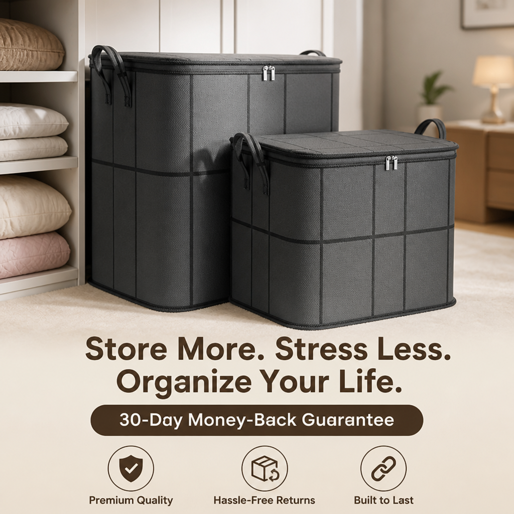 VestaGuard™ — Take Back Your Closet with Effortless, Bulky Bedding Storage That Lasts