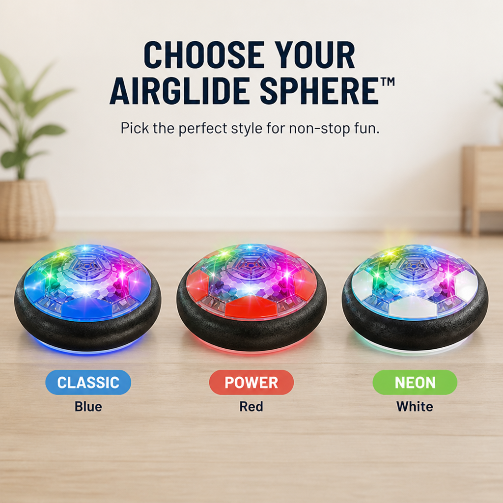 AirGlide Sphere™ — Ignite Lightning-Fast Indoor Football Fun Without the Fear of Damage