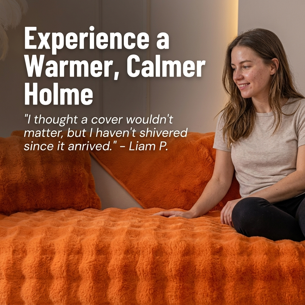 VelvEase™ Winter Covers — Turn Your Sofa into a Warm, Scratch-Free Haven All Season Long