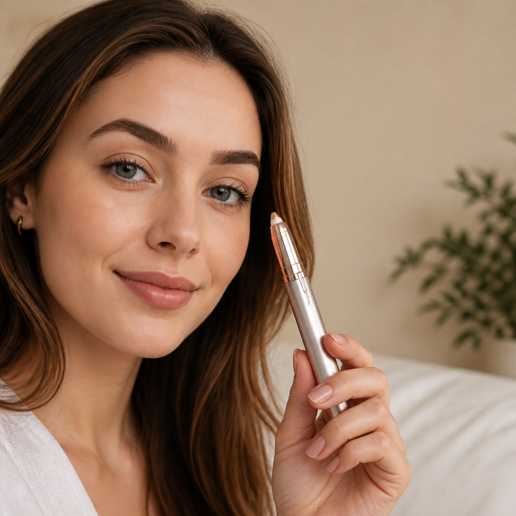 SharpSilk™ — Sweep Away Stray Brow Hairs & Facial Fuzz Painlessly in Seconds