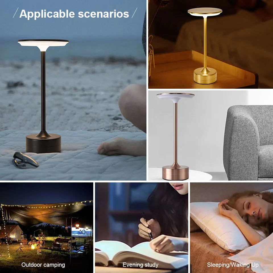 USB Rechargeable LED Desk Lamp Featuring 3 Color Temperature Settings
