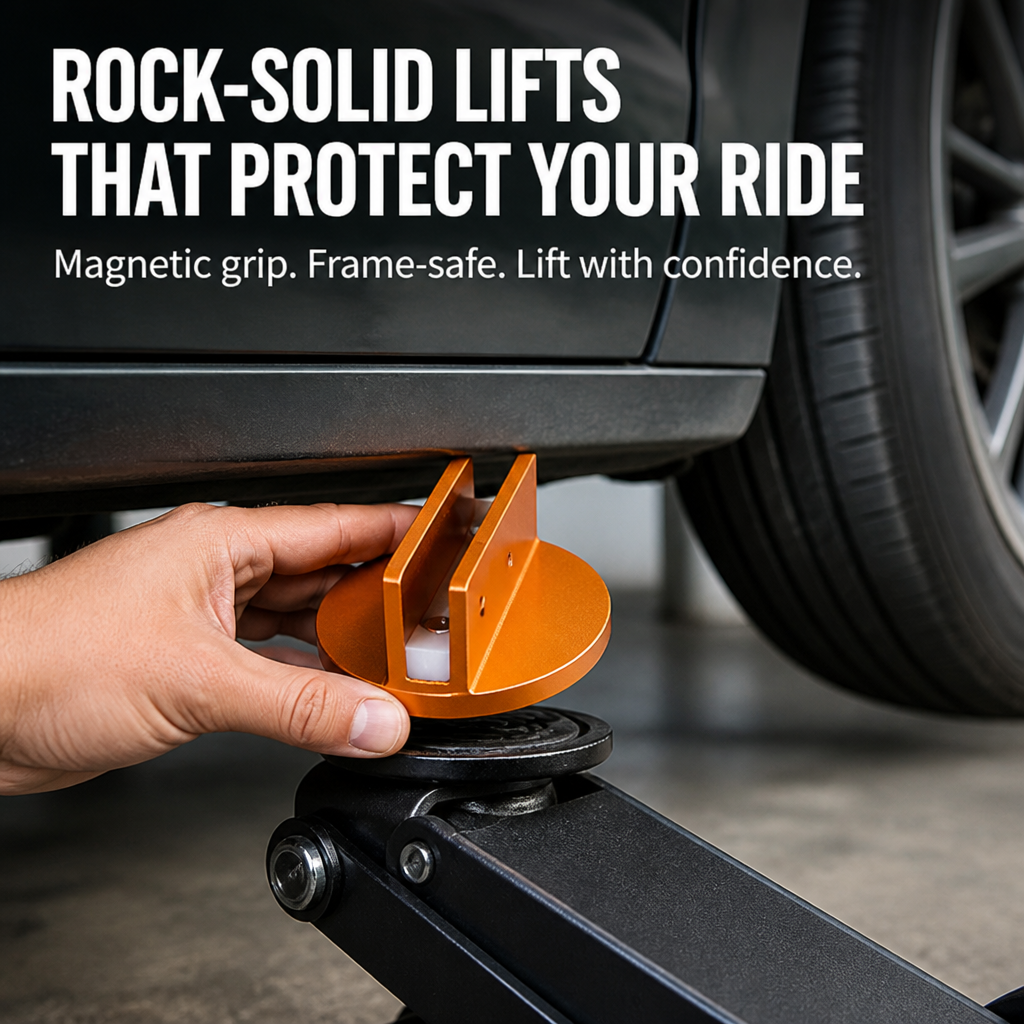 SteelGuard™ MagnetJack — Rock-Solid Lifts That Protect Your Ride Every Time