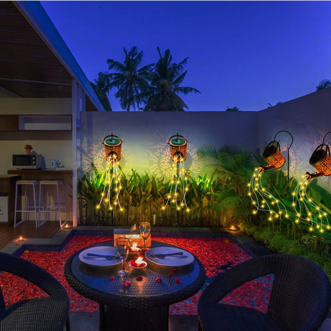 Outdoor Solar Garden Light with Starry Illumination