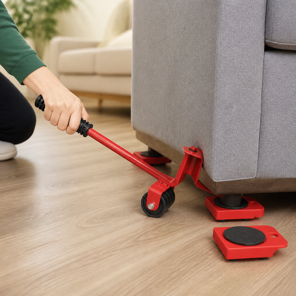 Adjustable Height Moving Tools Set™ — Move Heavy Furniture Effortlessly Without Back Pain
