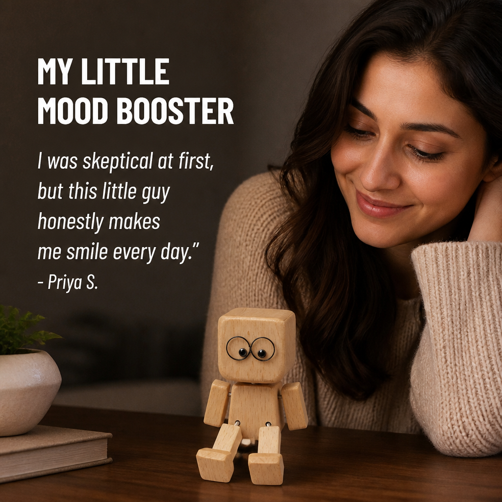 TimberJoy™ — Your Personal Wooden Buddy That Brightens Every Moment
