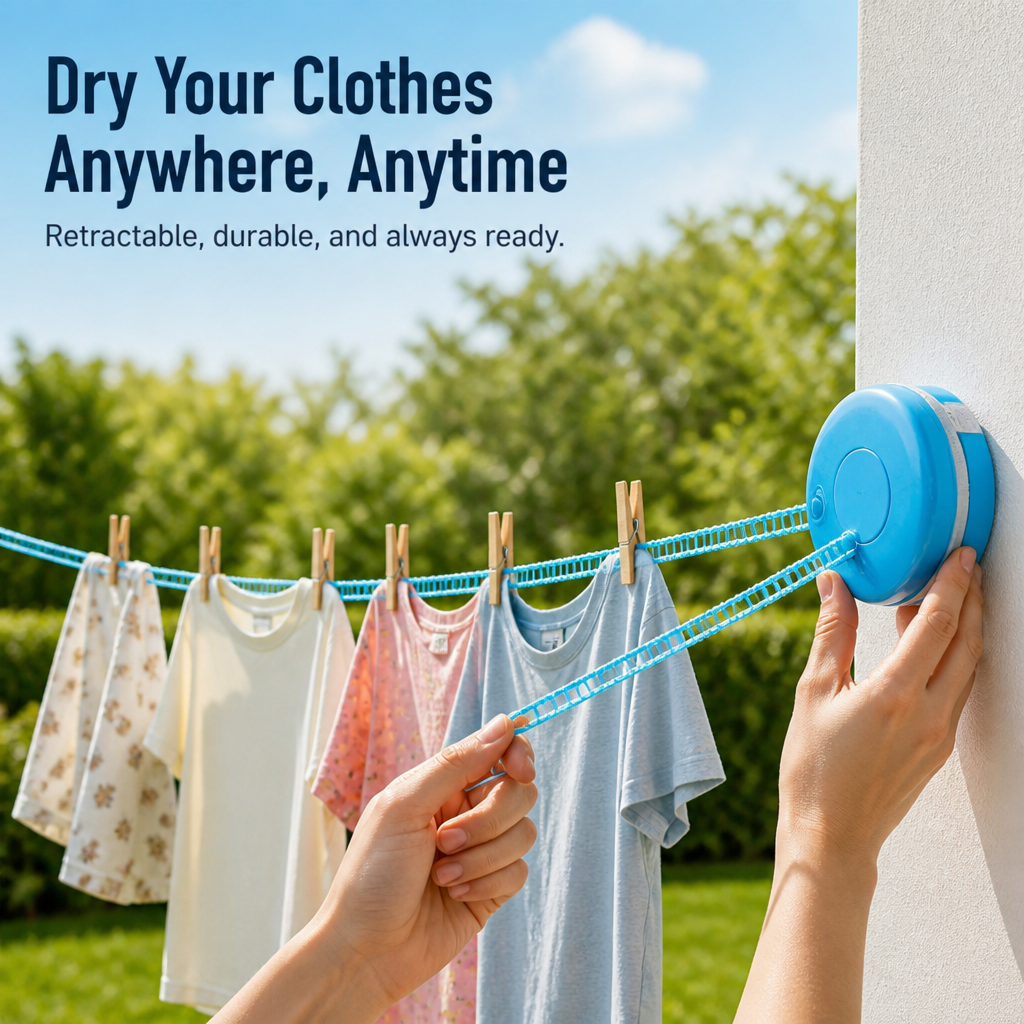 FlexiDry™ — Effortless Laundry Freedom That Saves Space and Time